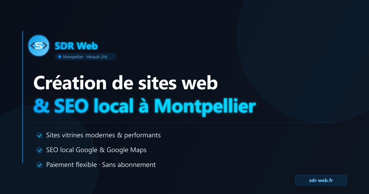 SDR Web · Agence web Montpellier | Visible sur Google