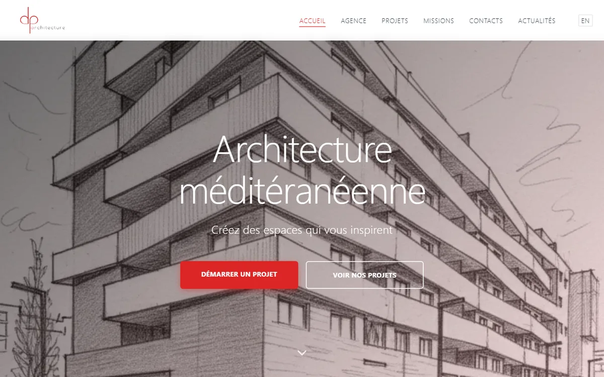Accueil DP Architecture, cabinet d'architecture à Montpellier