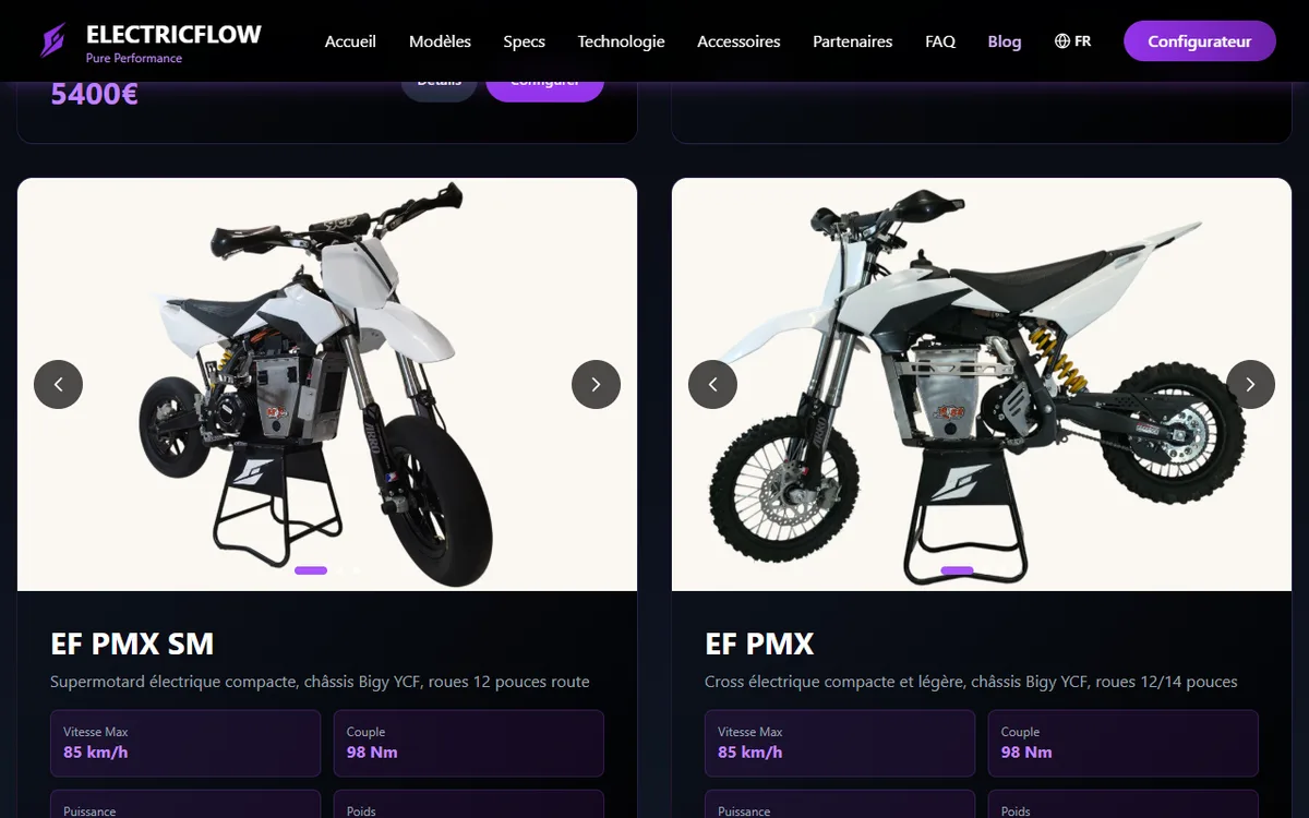 Blog SEO Electric Flow sur la moto électrique 125cc