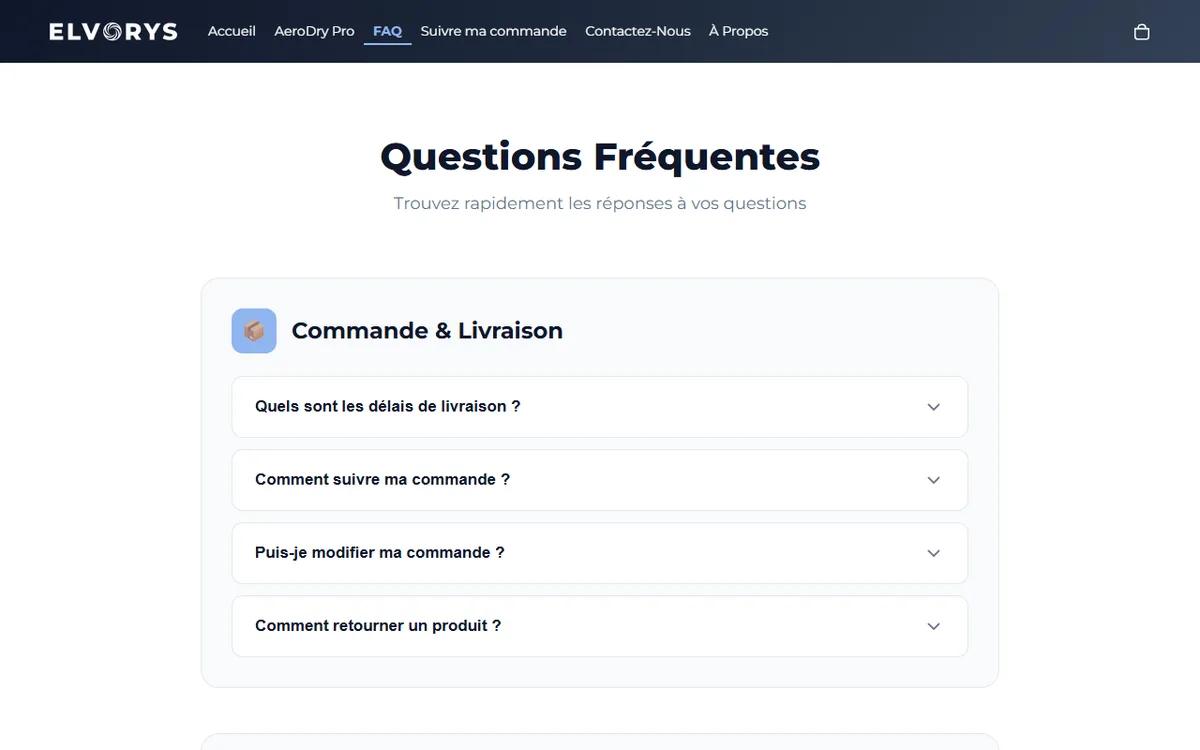 Page à propos d'Elvorys, histoire de la marque