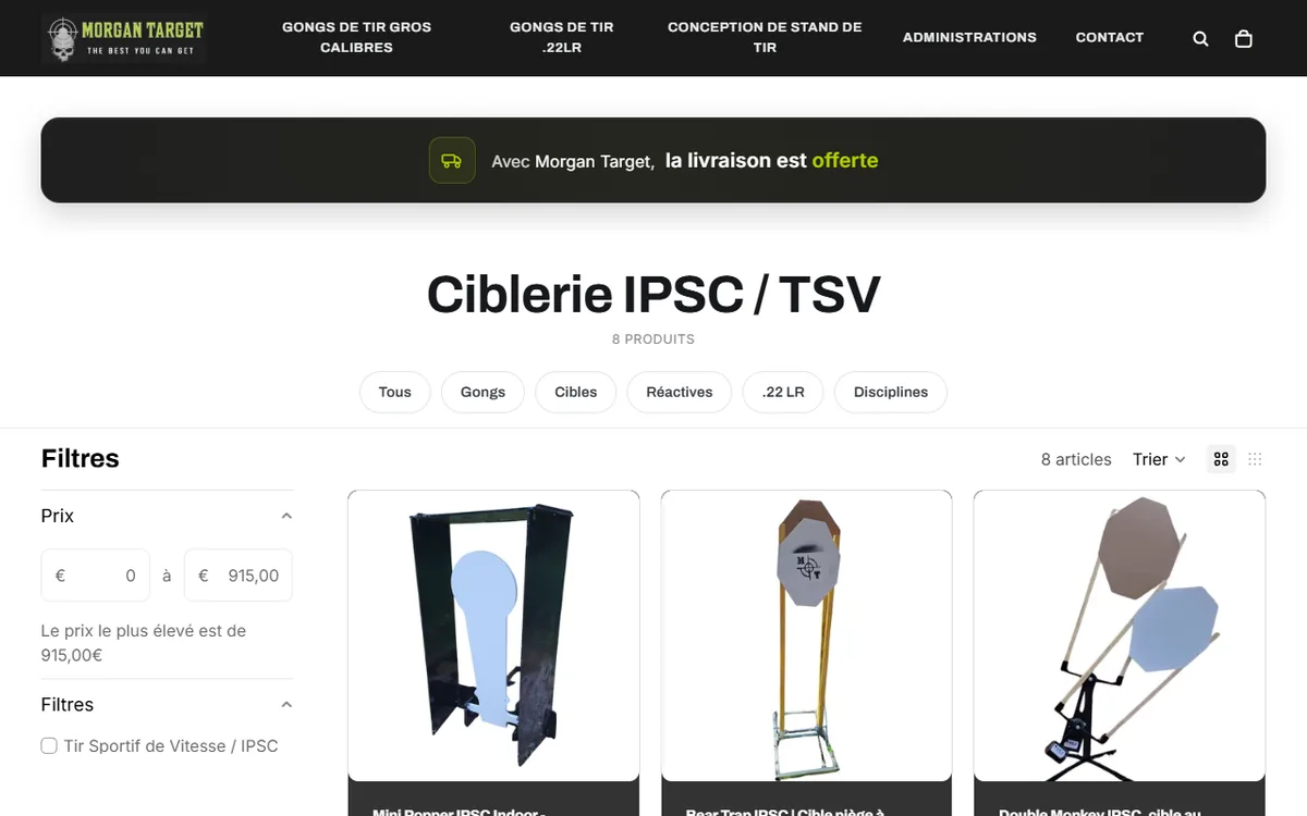 Collection ciblerie IPSC / TSV