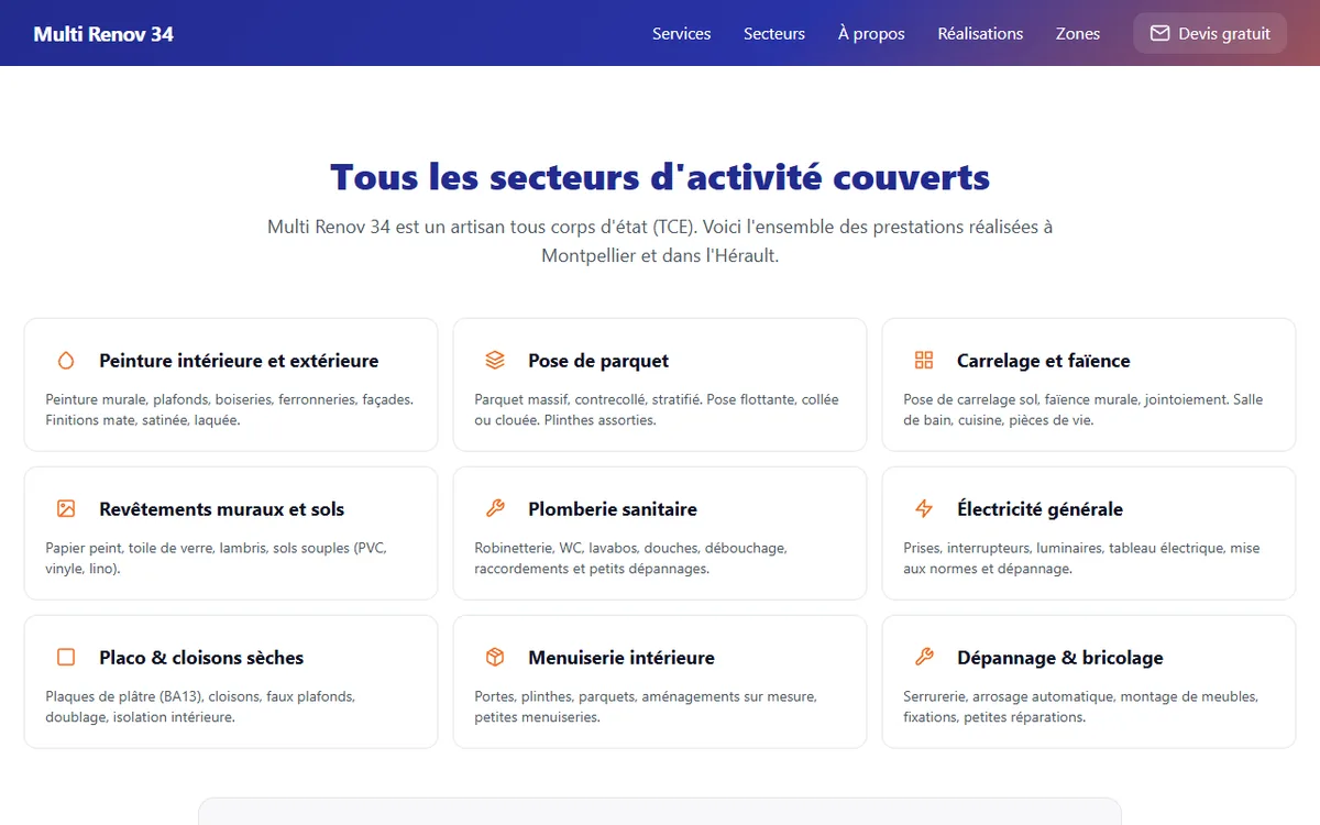 Page rénovation Montpellier de Multi Renov 34