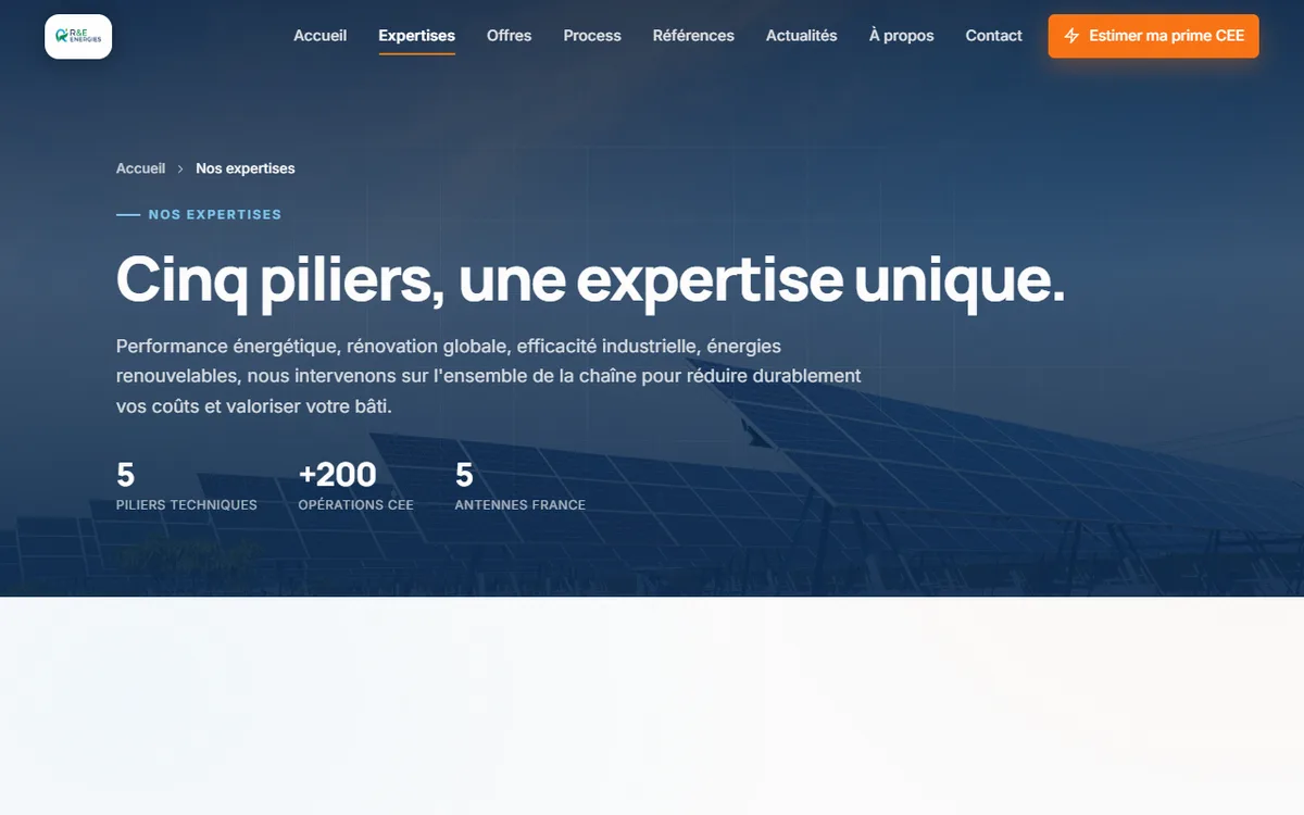 Page expertises R&E Energies