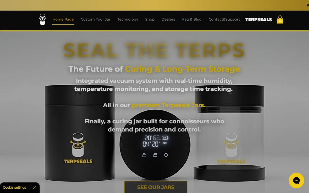 Accueil TerpSeals, bocaux de conservation sous vide premium