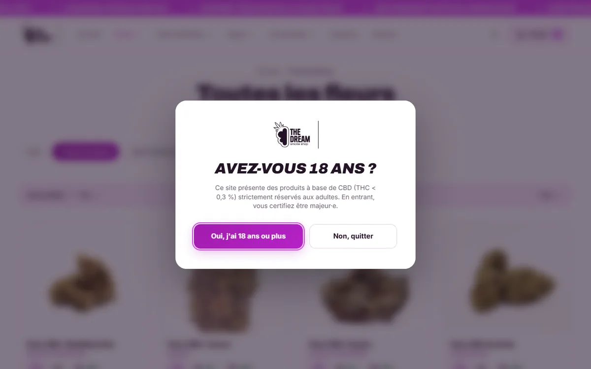 Catalogue The Dream par familles de produits