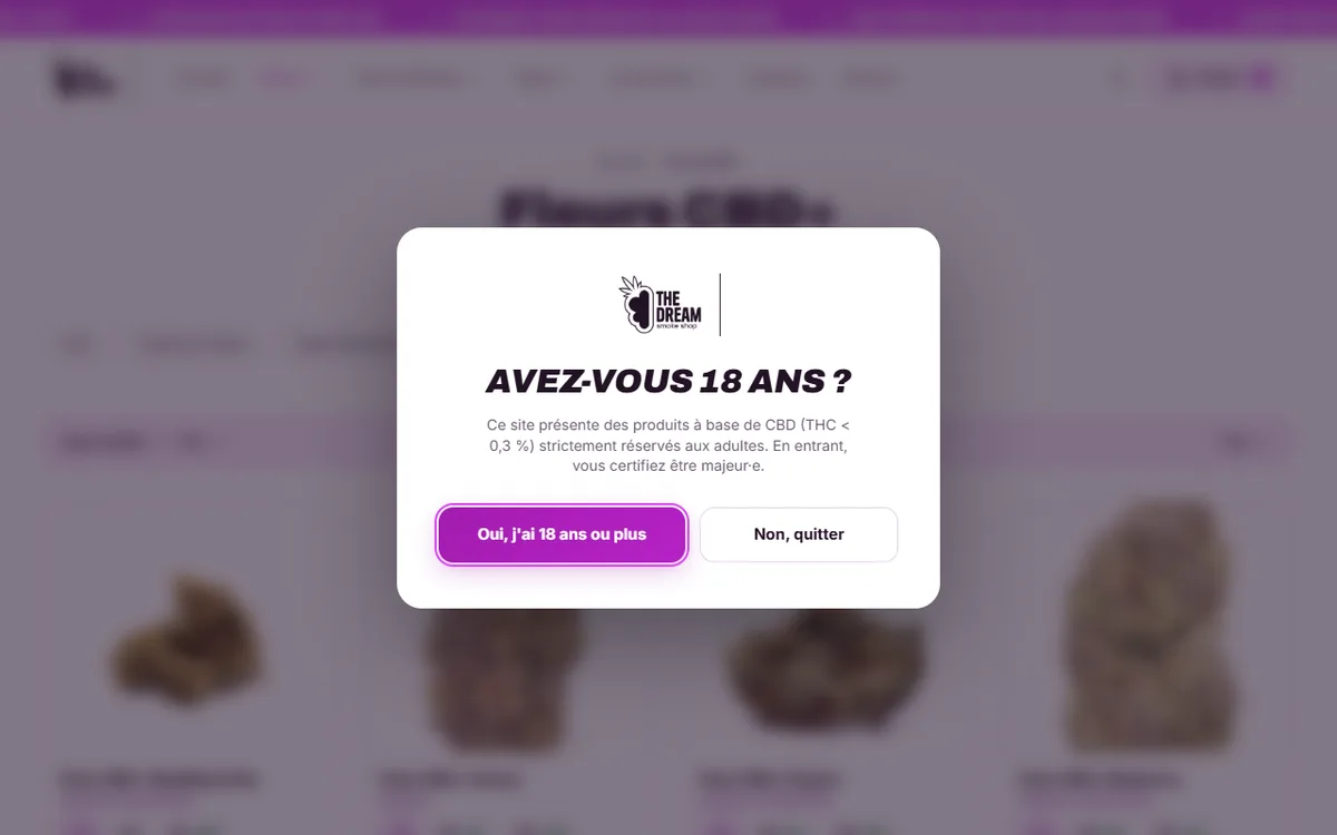 Fiche produit détaillée de la boutique The Dream