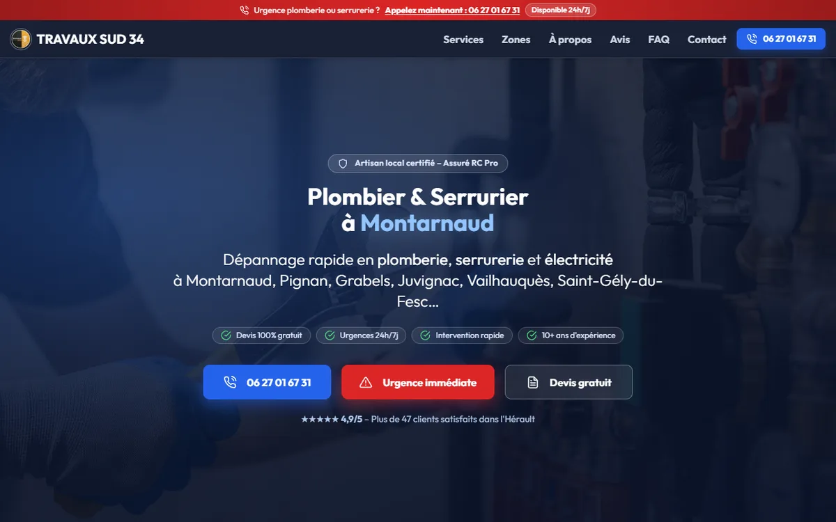 Accueil Travaux Sud, artisan multi-services à Montarnaud
