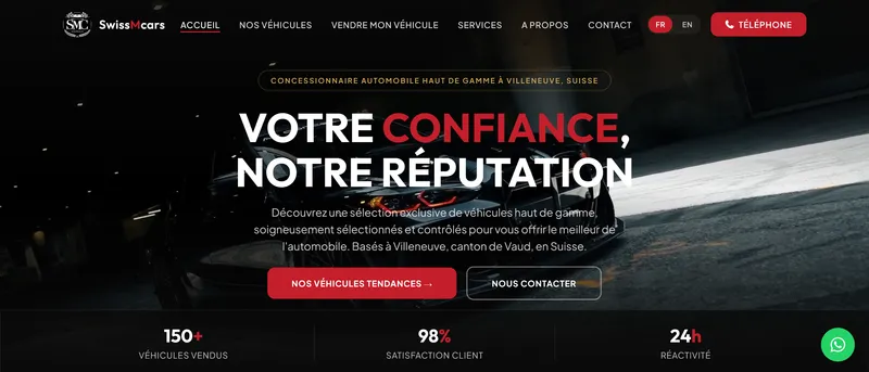 SwissMcars – Concessionnaire premium · Suisse